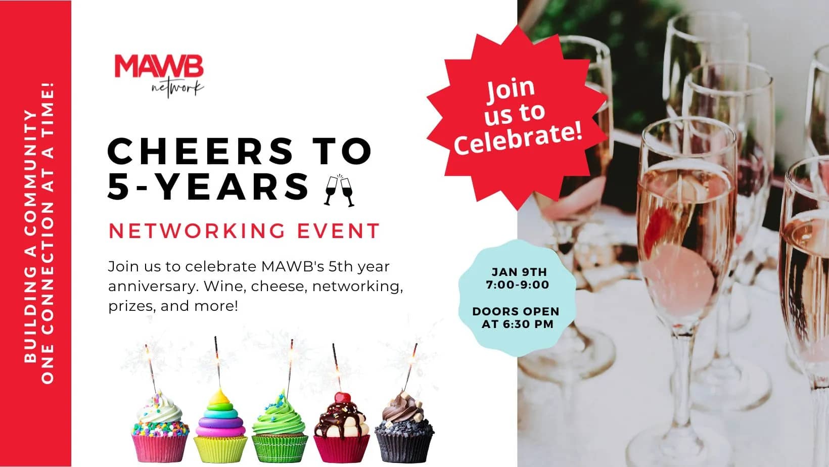Cheers to 5-Years! Networking Event