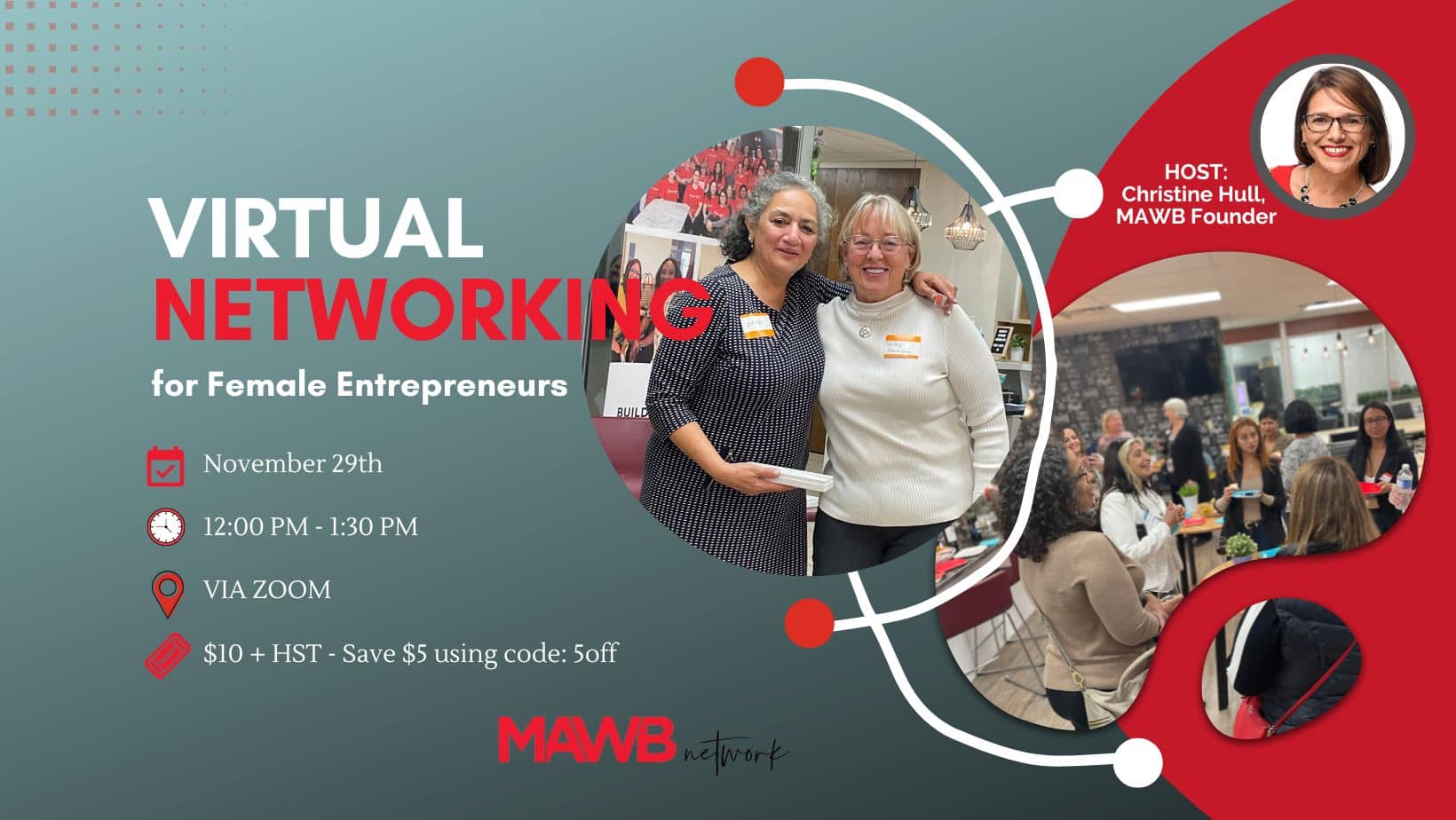 Virtual Networking for Female Entrepreneurs on November 29th