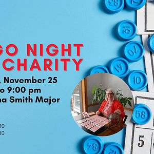 MAWB Bingo Night for Charity on November 25th with Donna Smith Major