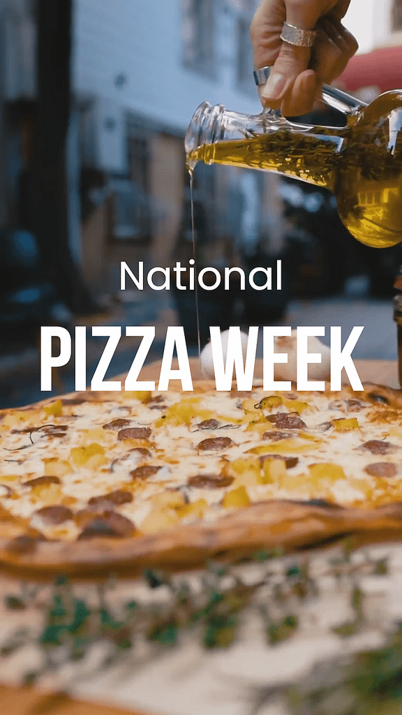 January Instagram Calendar - National Pizza Week