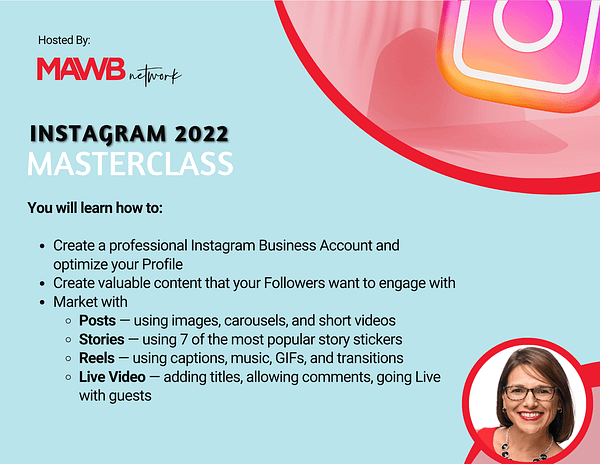 Instagram Masterclass 2022 - What you will learn during this 4-week course