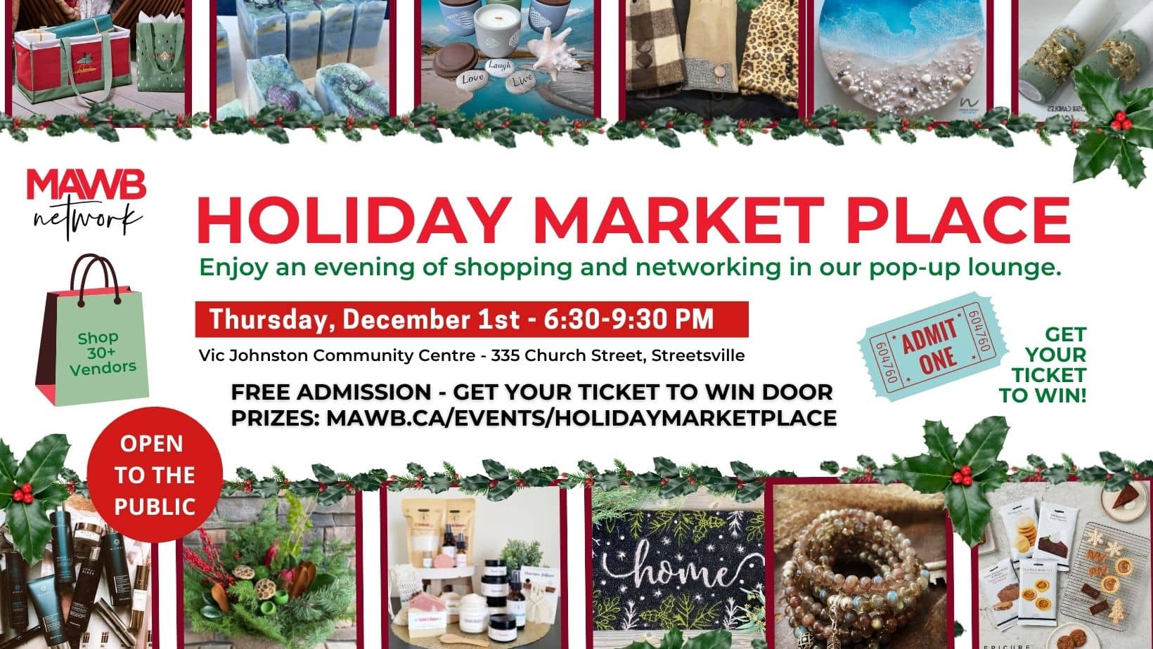 MAWB Holiday Market Place and Pop-Up Networking Lounge