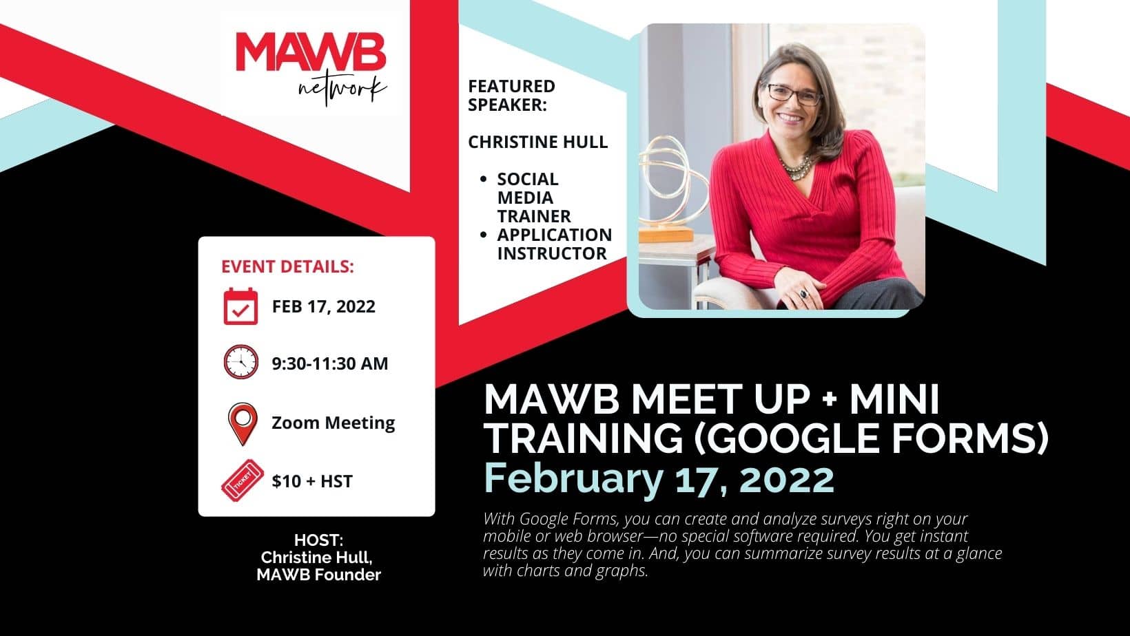 MAWB Meet Up - February 2022 with Mini Training, How to Create a Google Form