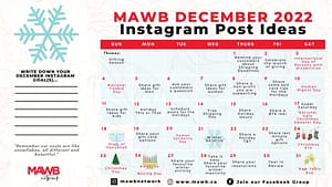 December 2022 Calendar filled with important dates, and 31 social media post ideas.