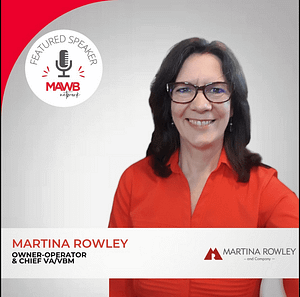 Martina Rowley from Martina RowleyCompany will be our Featured Speaker on March 22nde at our next MAWB Meet Up.